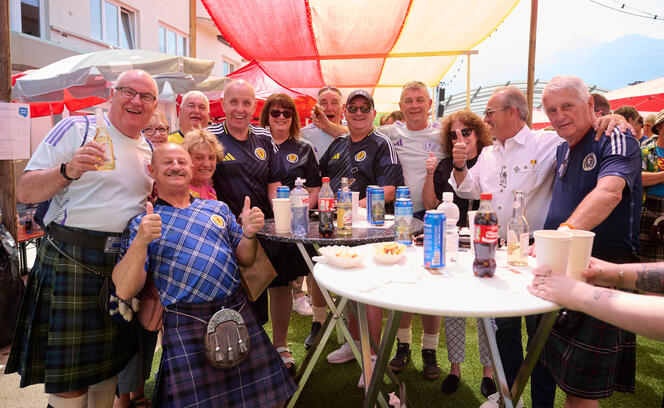 Schottische Fans in Vaduz (09.06.2025)