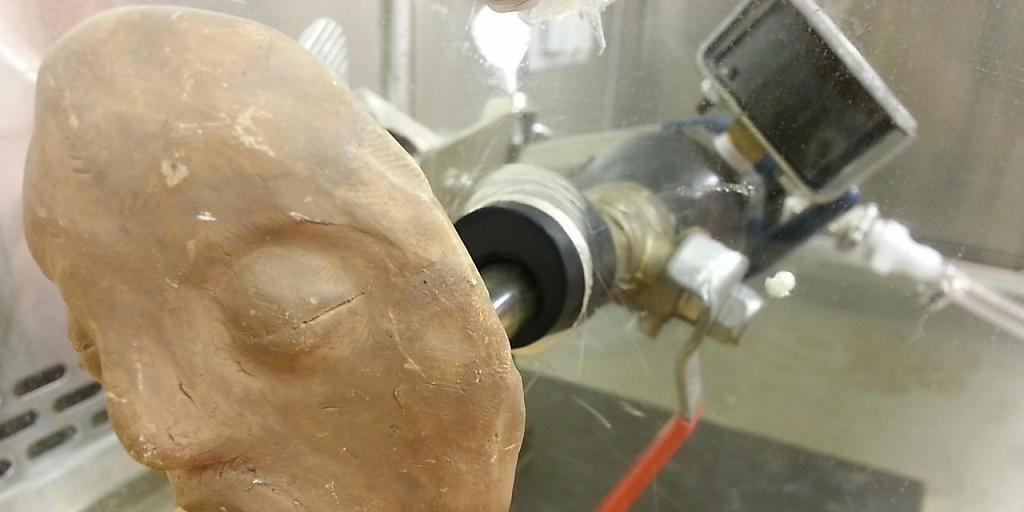 Mr. Vomit: Mit Hilfe des "Kotz-Simulators" erkunden US-Forscher das Ansteckungspotenzial von Noroviren. (Foto: Handout)