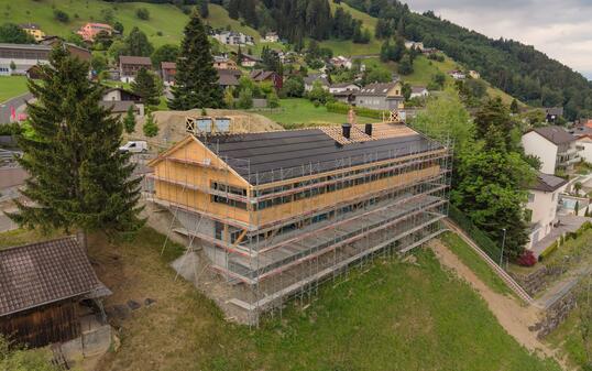 Baustelle Restaurant Saroja in Planken