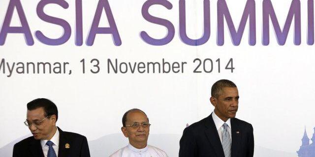 Chinas Premier Li Keqiang, Präsidenten Thein Sein und Obama