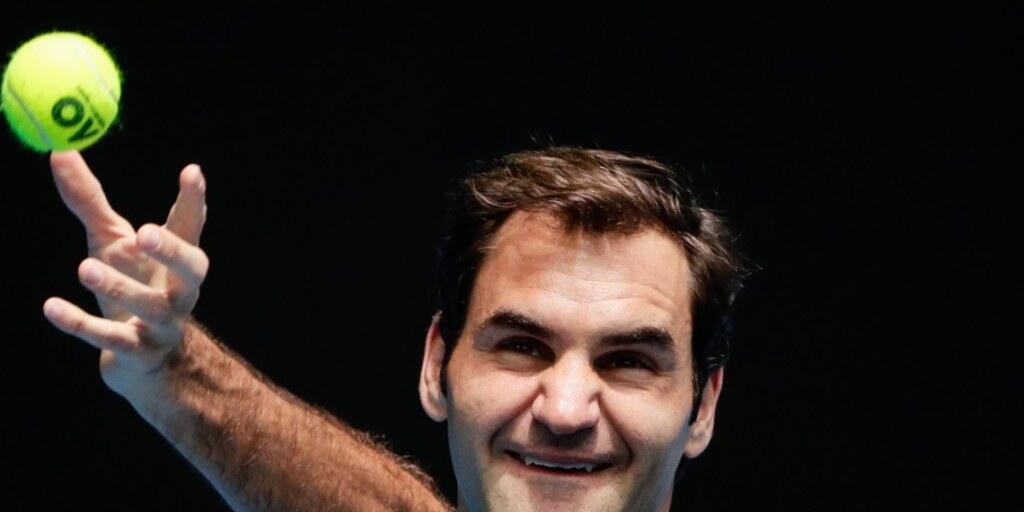 Titelverteidiger Roger Federer gehört am Australian Open in Melbourne zu den Favoriten auf den Turniersieg