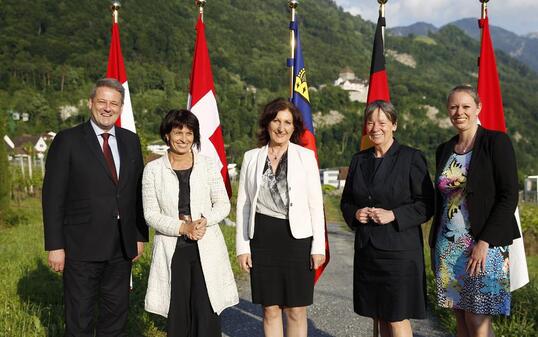 Treffen der Umweltminister von Deutschland, Luxemburg, Oesterreich, der Schweiz und Liechtenstein