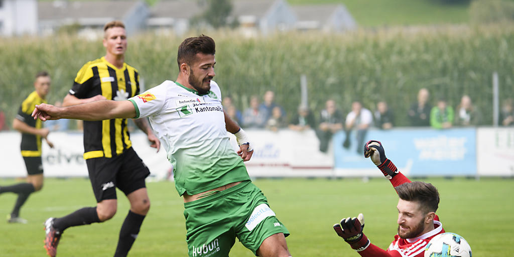 Der FC St. Gallen mit Albian Ajeti biss sich an den Amateuren von Linth 04 beinahe die Zähne aus