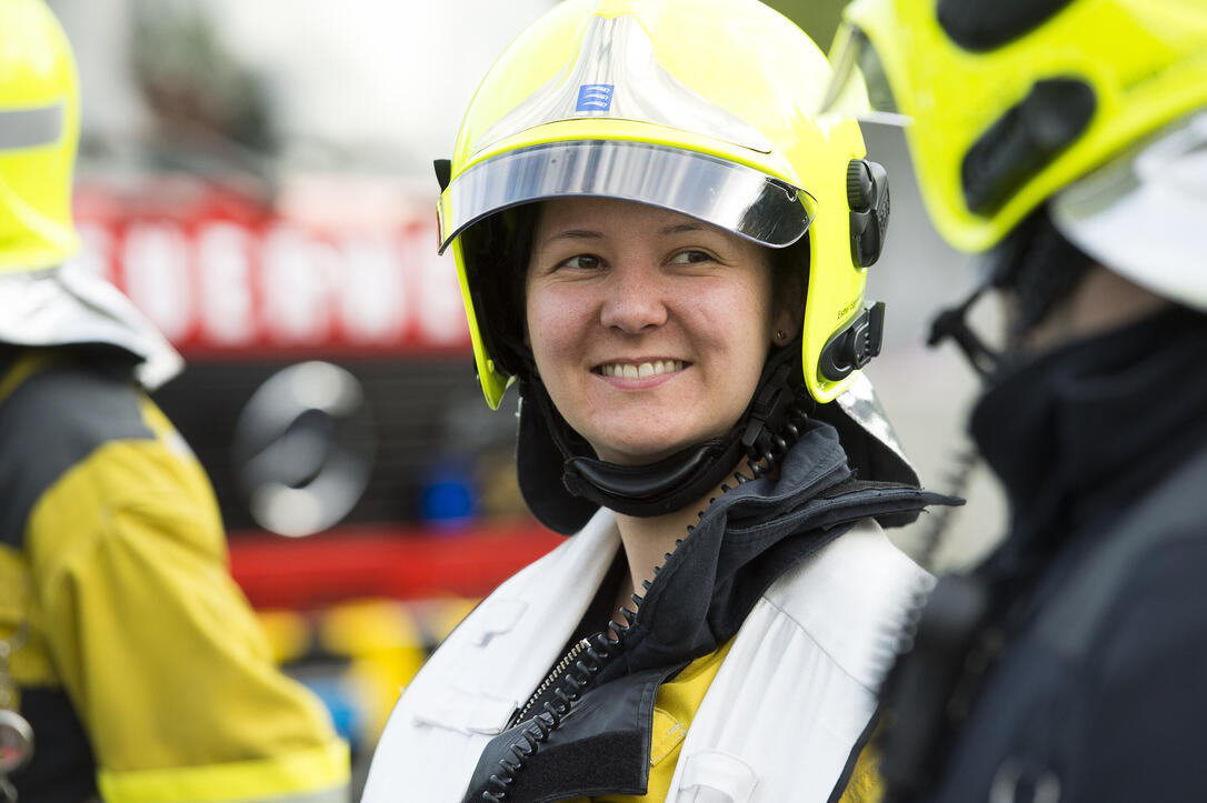 Übung der Feuerwehr Triesen