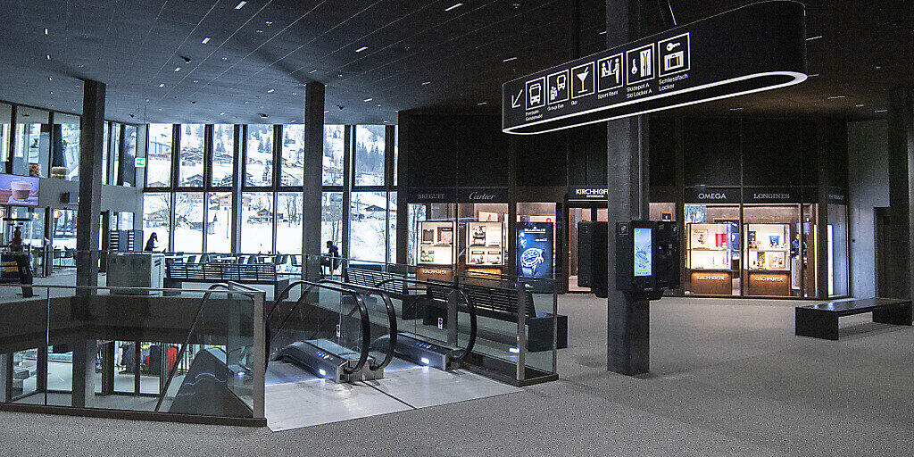 Das neue Terminal des Eiger Express ähnelt einem Flughafen. Das neue Terminal des Eiger Express ähnelt einem Flughafen.