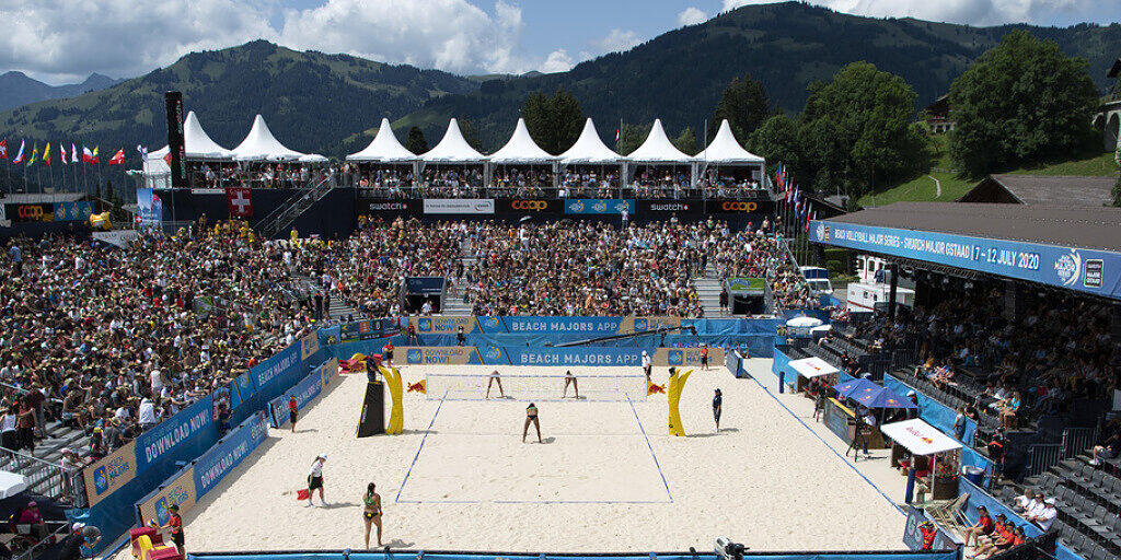 So sah es am 13. Juli dieses Jahres anlässlich des Viertelfinalspiels der Frauen am Beachvolleyballturnier in Gstaad aus.