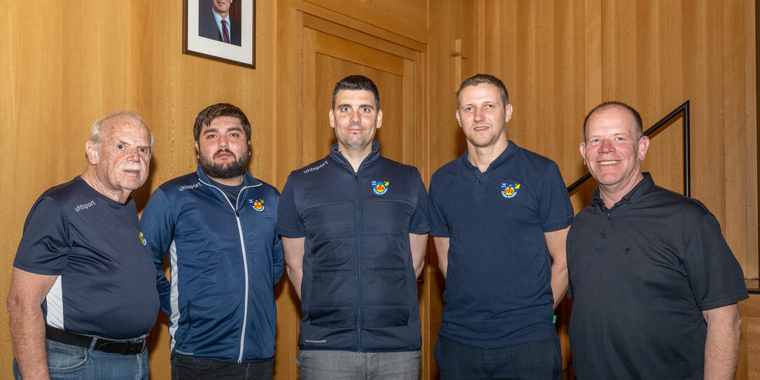 Der neue Vorstand: Benno Gerner (v.l.), Saltuk Semiz, Mathias Speiser, Andreas Gassner und Martin Matt.