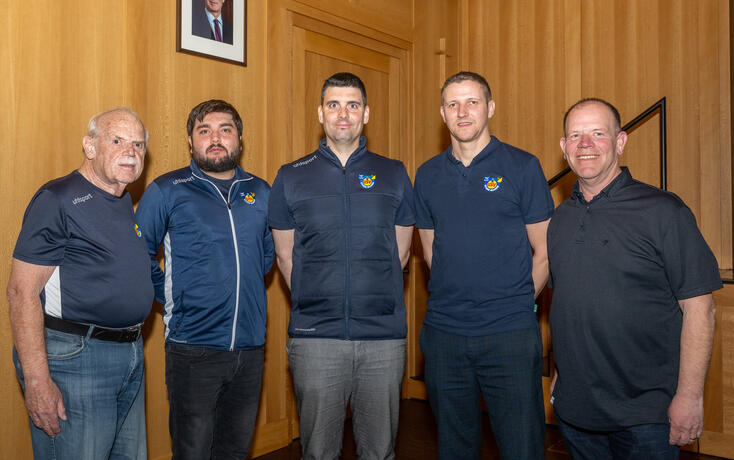 Der neue Vorstand: Benno Gerner (v.l.), Saltuk Semiz, Mathias Speiser, Andreas Gassner und Martin Matt.