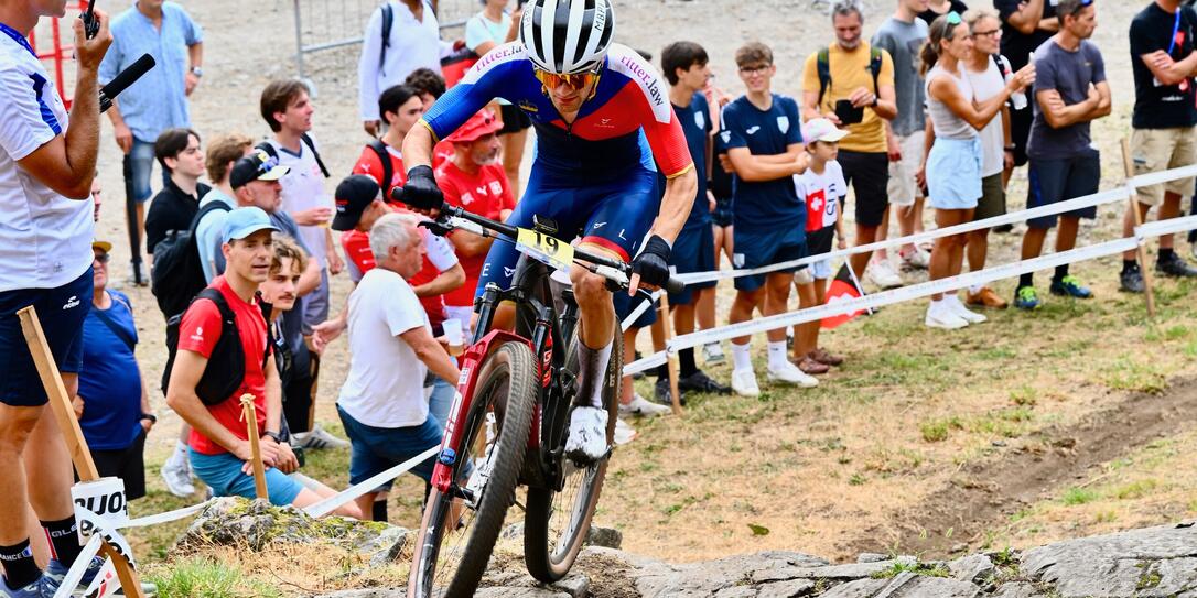 Felix Sprenger an der Mountainbike-EM