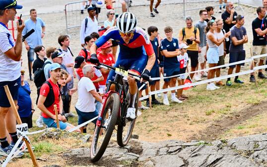 Felix Sprenger an der Mountainbike-EM