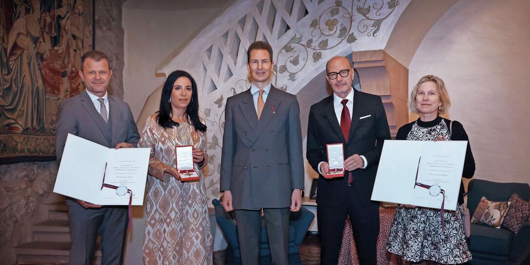 Ordensverleihung an liechtensteinische Pers&ouml;nlichkeiten durch S