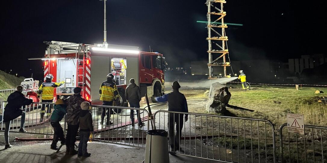 Feuerwehr beim Werthner Funken in Mauren am 9. März 2025 Feuerwehr beim Werthner Funken in Mauren am 9. März 2025