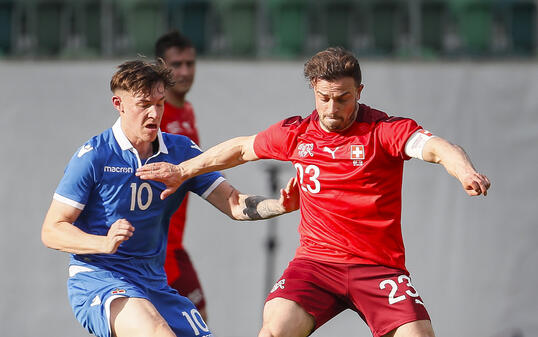 Schweiz Fussball Testspiel Schweiz - Liechtenstein