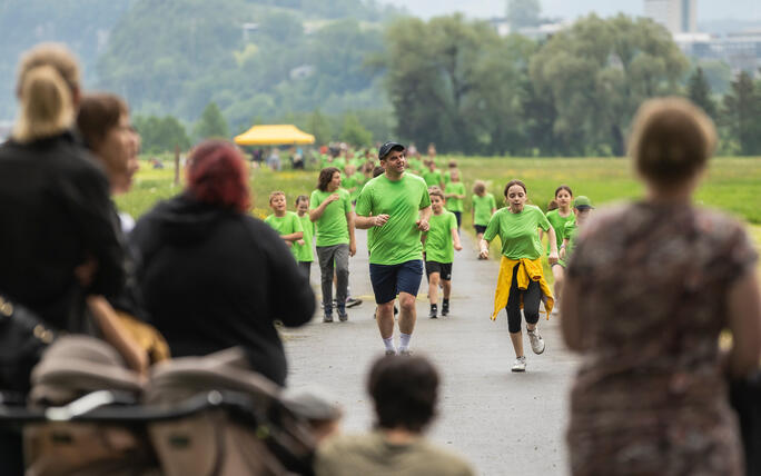 Sponsorenlauf der Primarschule Mauren