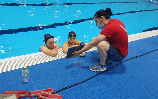 Artistic Schwimmerinnen, Marluce Schierscher, Lara Mechnig, Tokyo 2020