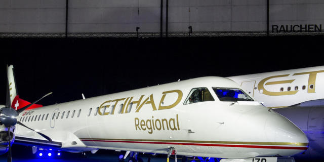 Darwin Airline fliegt unter der Marke Etihad Regional (Archiv) Darwin Airline fliegt unter der Marke Etihad Regional (Archiv)