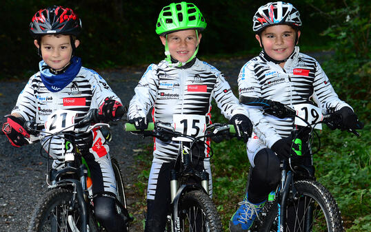 MTB Rennen Schaanwald U9 Siegertrio