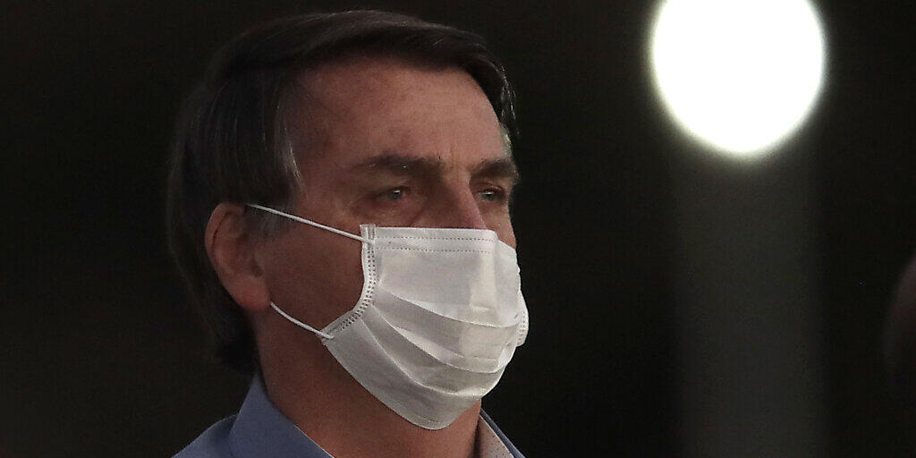 Der brasilianische Präsident Jair Bolsonaro hatte vor zwei Wochen bekanntgegeben, dass er sich mit dem Coronavirus infiziert habe. (Bild vom 24. Juli)