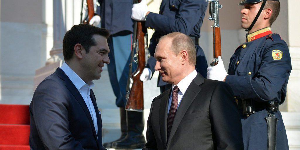 Alexis Tsipras (links) und Wladimir Putin am Freitag in Athen.
