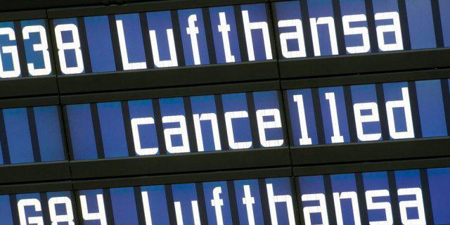 Infotafel am Flughafen in München