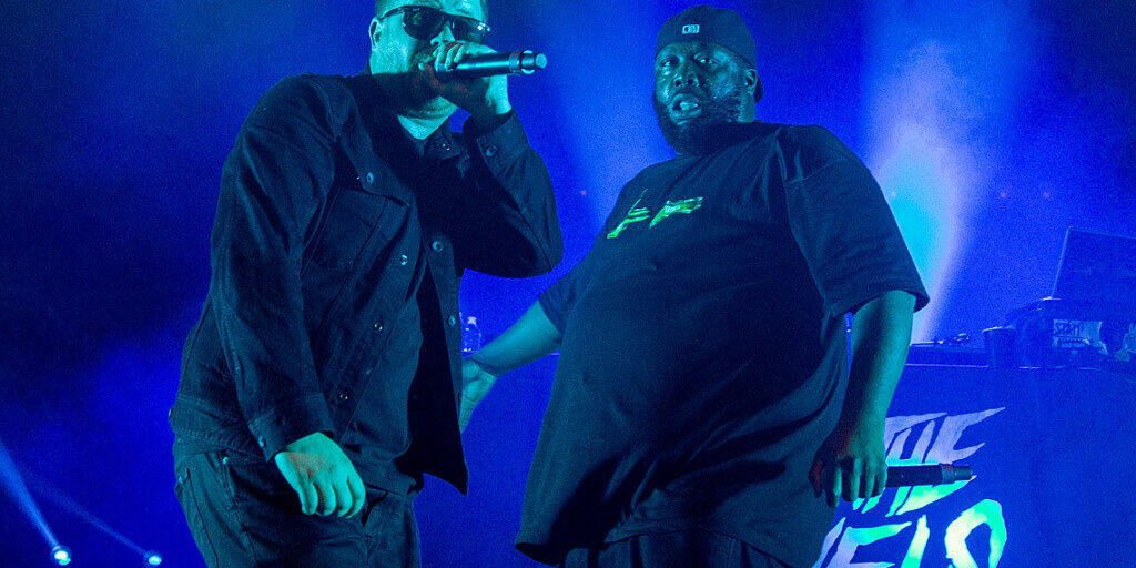 ARCHIV - Die Musiker der Hip-Hop-Band Run The Jewels, El-P (Jaime Meline, l) und Killer Mike (Michael Render) im Orpheum Theater. Foto: Daniel Deslover/ZUMA Wire/dpa