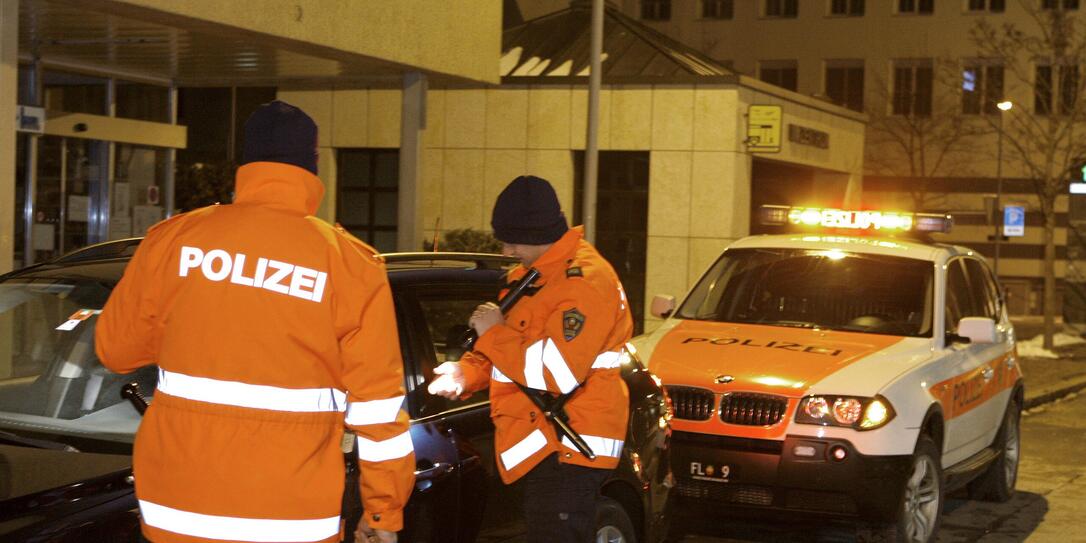 Polizeikontrolle in Schaan