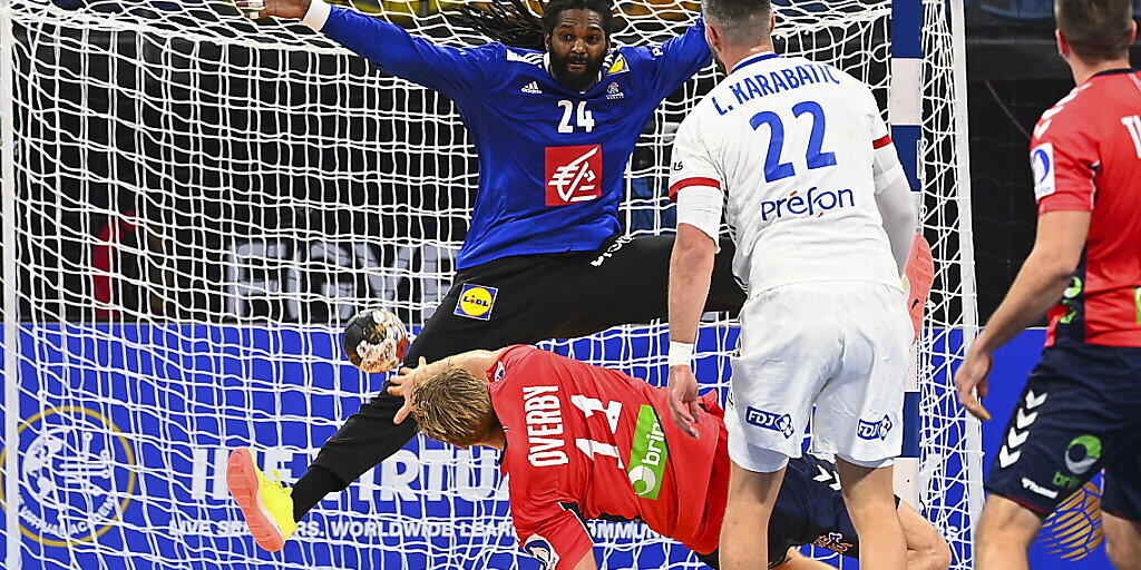 Der französische Goalie Wesley Pardin zog einen Glanztag ein
