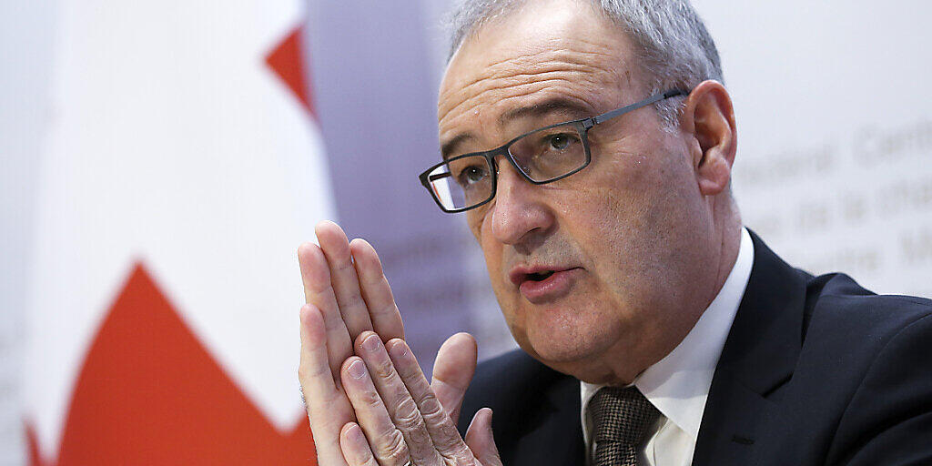 Wirtschaftsminister Guy Parmelin ist im nächsten Jahr Bundespräsident. Die Vereinigte Bundesversammlung hat ihn am Mittwoch turnusgemäss in dieses Amt gewählt. (Archivbild)