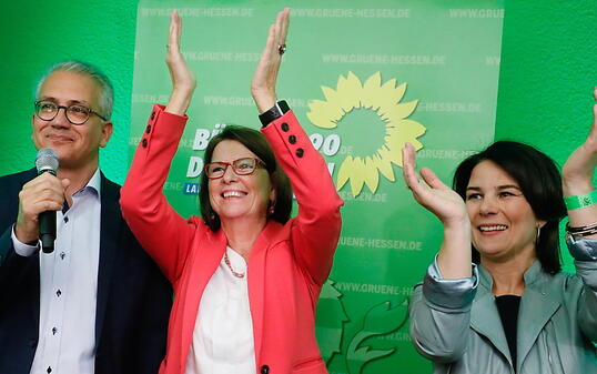 Die Grünen gehören zu den Gewinnern der Landtagswahl im deutschen Bundesland Hessen. Das Wahlergebnis erhöht den Druck auf die Parteien in Berlin. (Foto: Ronald Wittek/EPA)