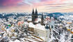 Albrechtsburg Meissen Sachsen Deutschland Wolken Blauer Himmel S