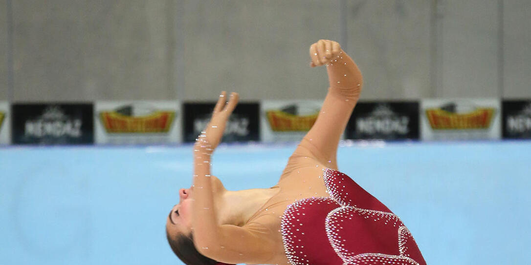 Romana Kaiser im Kurzprogramm an der Trophée Romand