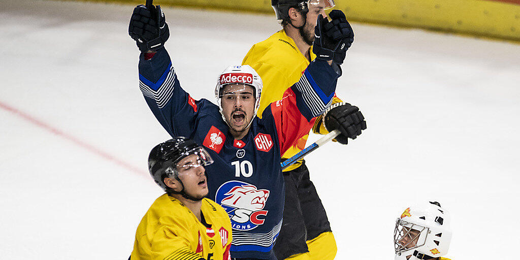 Jérôme Bachofner traf in der 14. Minute zum zwischenzeitlichen 2:0 für die ZSC Lions