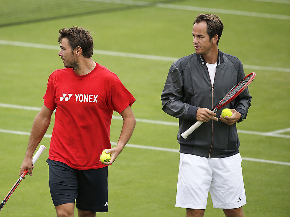 Magnus Norman (rechts) ist künftig nicht mehr Trainer von Stan Wawrinka (links)