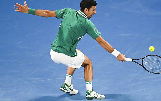 Rekordsieger Novak Djokovic überzeugte bei seinem ersten Auftritt am Australian Open in diesem Jahr