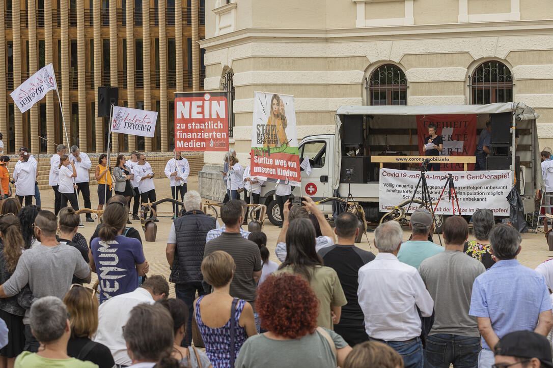 Corona Demo in Vaduz