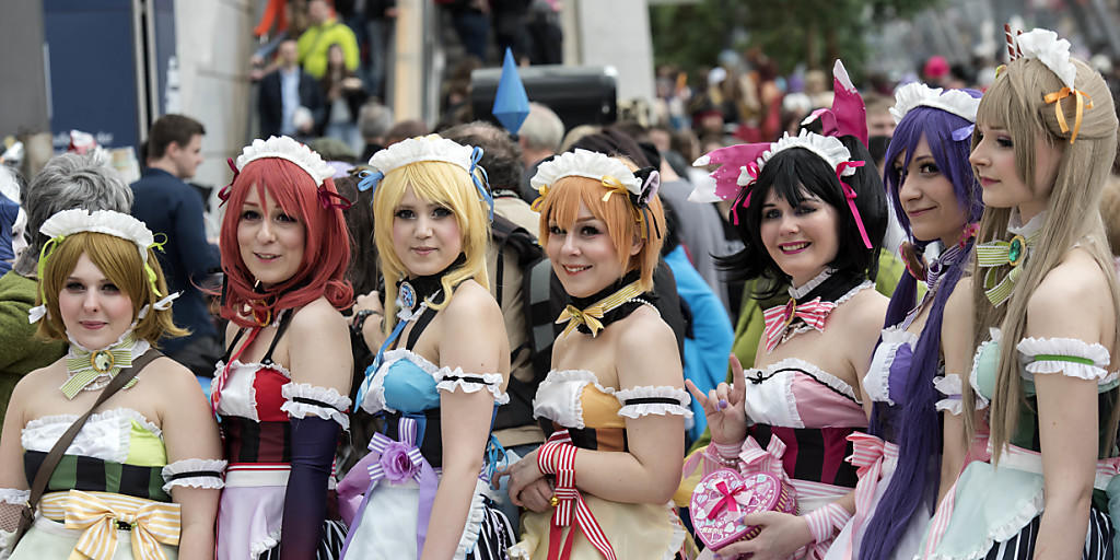 Sogenannte Cosplayers auf der Leipziger Buchmesse, Unterabteilung Mangas. Mit fast 100'000 Besuchern war diese Messe in der Messe die attraktivste Sparte. Insgesamt besuchten 260'000 Interessierte die Leipziger Buchmesse oder damit verbundene Veranstaltungen.