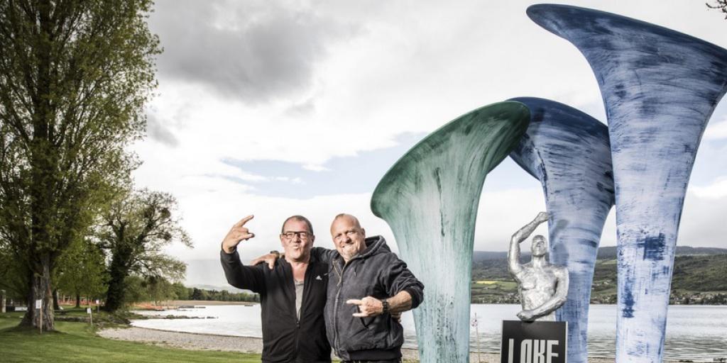 Gölä (r) war der Headliner bei der ersten Ausgabe des Lakeland Festivals in Erlach am Bielersee. (z.V.g. Rob Lewis)