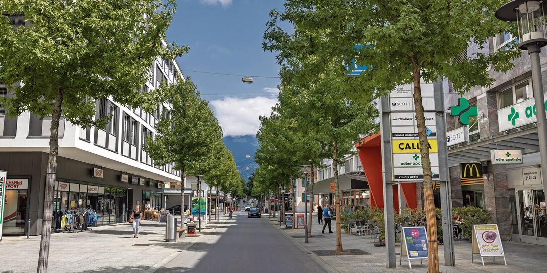 Bahnhofstrasse in Buchs Bahnhofstrasse in Buchs
