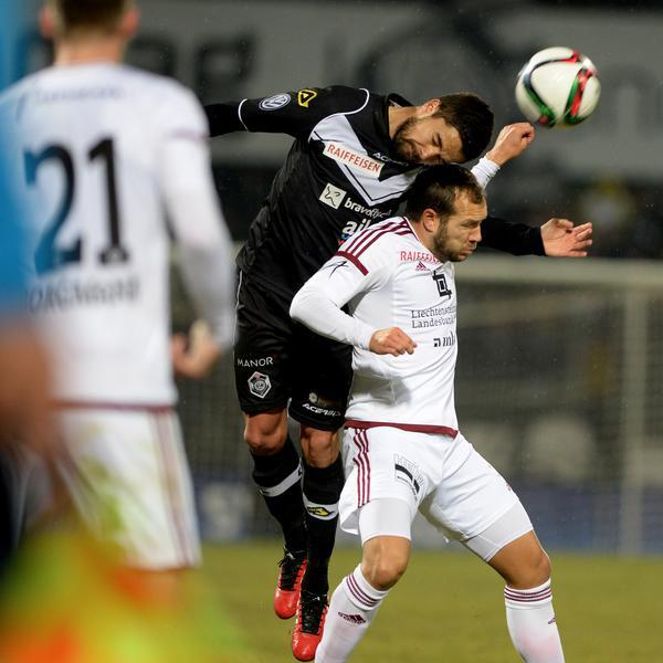 FUSSBALL, SUPER LEAGUE, NATIONALLIGA A, NLA, LNA, MEISTERSCHAFT, SAISON 2015/16, FC LUGANO, FC VADUZ,