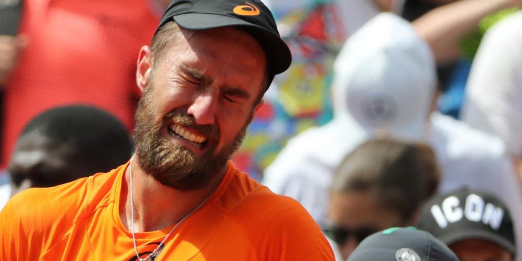 Tränen der Trauer, nicht der Freude: Steve Johnson nach seinem emotionalen Zweitrundensieg