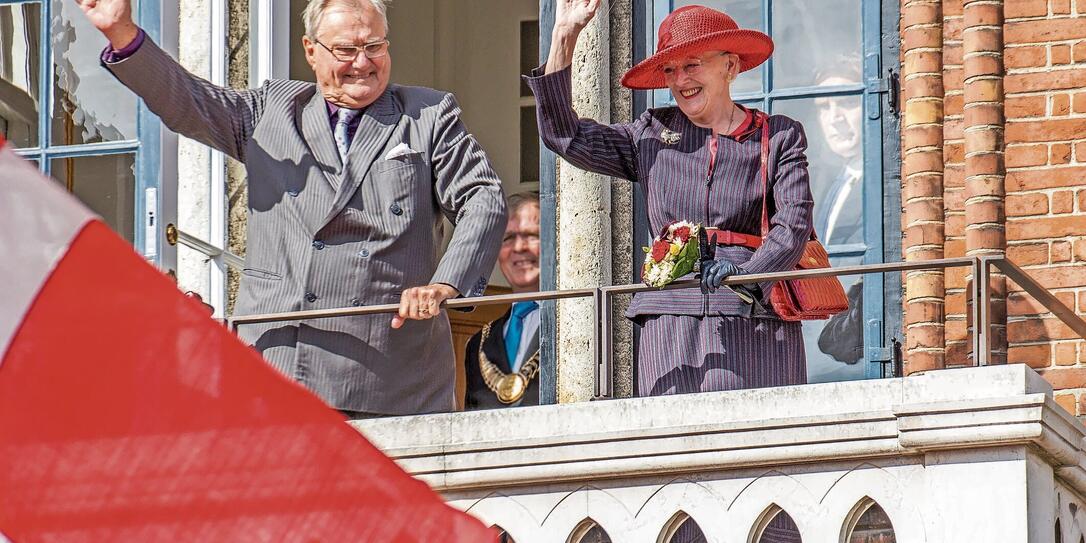 Visit in Vejle, Denmark by Queen Margrethe and Prince Henrik