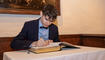 Eintragung Goldenes Buch in Vaduz (18.08.2023)