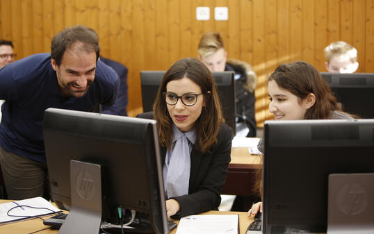 Besuch Dominique Gantenbein in der Realschule Eschen