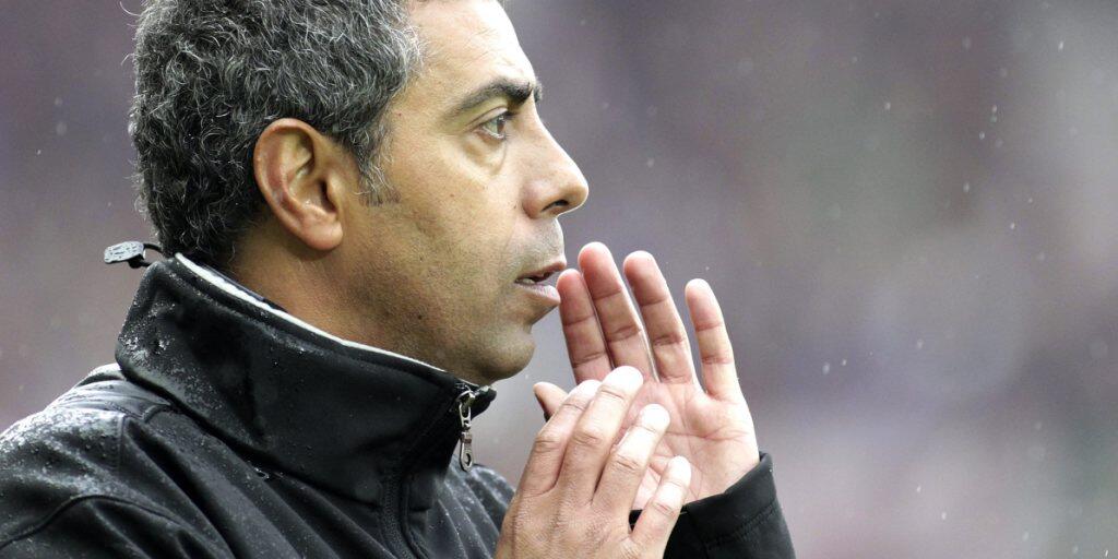 Der Portugiese João Carlos Pereira im April 2012 als Coach von Servette Der Portugiese João Carlos Pereira im April 2012 als Coach von Servette