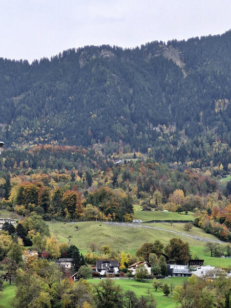 Herbst an der Kreuzung von Triesen und Triesenberg