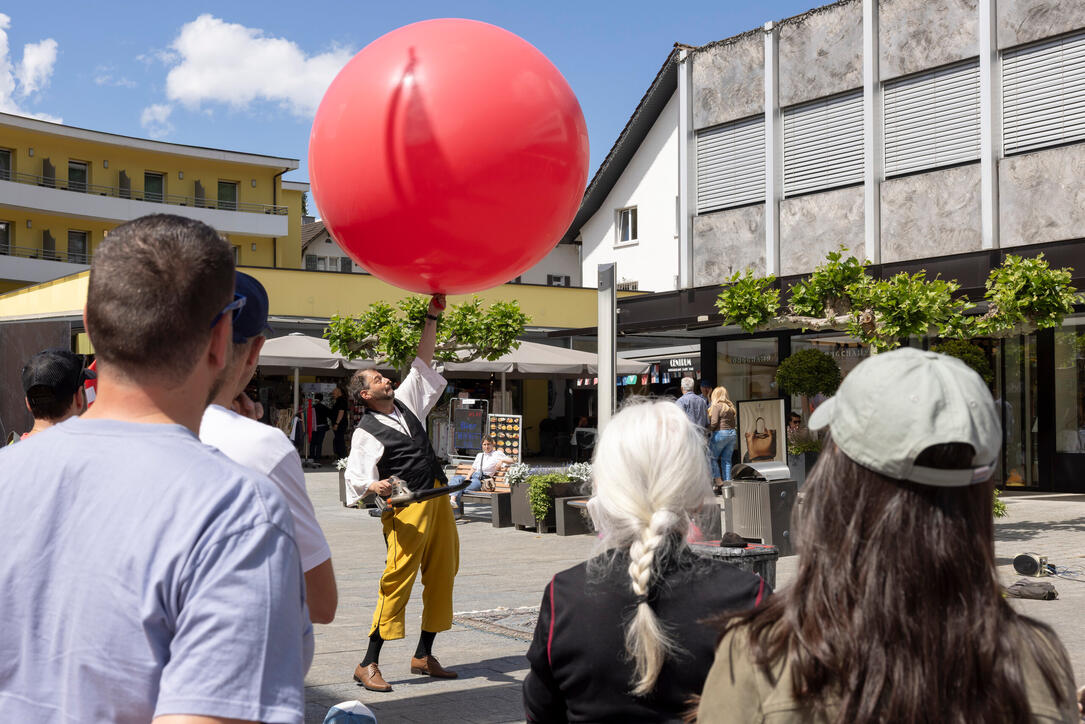 Buskers Strassenkunstfestival in Vaduz