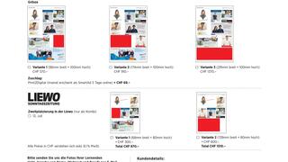 Tarifblatt Sonderbund LAP 2026