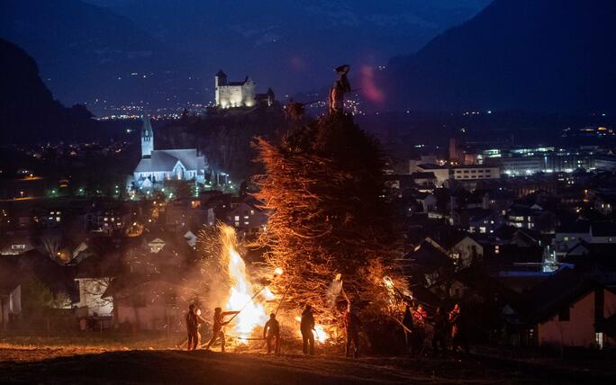 Funkensonntag in Balzers