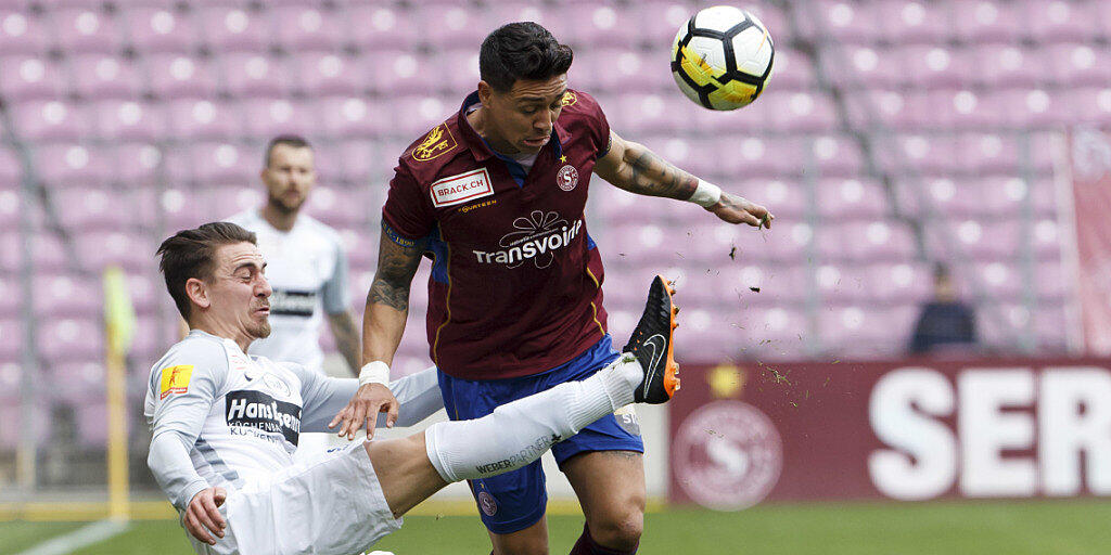 Servettes Mychell Chagas f&uuml;hrt die Genfer mit zwei sp&auml;ten Toren zum Sieg (Archiv)