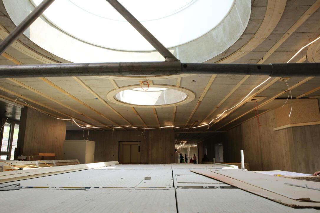Tag der offenen Baustelle Kindergarten und Doppelturnhalle in Ma